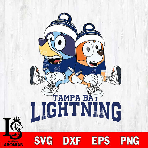 Tampa Bay Lightning Bluey & Bingo 8 Svg Eps Dxf Png File, NHL svg, Digital Download, Instant Download