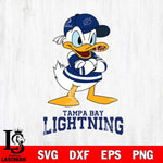 Tampa Bay Lightning Donald Duck NHL Hockey SVG DXF EPS PNG FILE,NHL File Cut,Disney Digital Download,Instant Download, Silhouette
