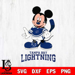 Tampa Bay Lightning Mickey NHL Hockey SVG DXF EPS PNG FILE,NHL File Cut,Disney Digital Download,Instant Download, Silhouette
