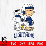 Tampa Bay Lightning Snoopy and Charlie Brown Hockey Svg Eps Dxf Png File, Digital Download , Instant Download, Svg Files