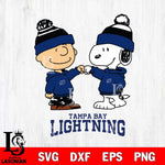 Tampa Bay Lightning Snoopy and Charlie Brown Hockey Sport Svg Eps Dxf Png File, Digital Download , Instant Download, Svg Files