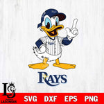 Tampa Bay Rays Donald Duck MLB Svg Eps Dxf Png File,MLB File Cut ,Baseball Digital Download , Instant Download, Svg Files