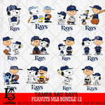 Tampa Bay Rays Peanuts MLB Bundle 12 Svg Eps Dxf Png File,Bundle MLB File Cut,Digital Download,Instant Download,MLB Svg Files