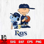 Tampa Bay Rays Peanuts baseball Svg Eps Dxf Png File, MLB File Cut,Digital Download,Instant Download,MLB Svg Files