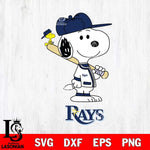 Tampa Bay Rays Snoopy sport Svg Eps Dxf Png File, MLB File Cut,Digital Download,Instant Download,MLB Svg Files