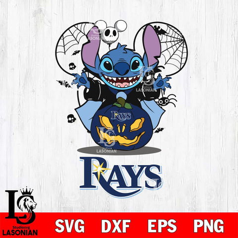 Tampa Bay Rays Stitch Horror Halloween Svg Eps Dxf Png File, Digital Download, Instant Download