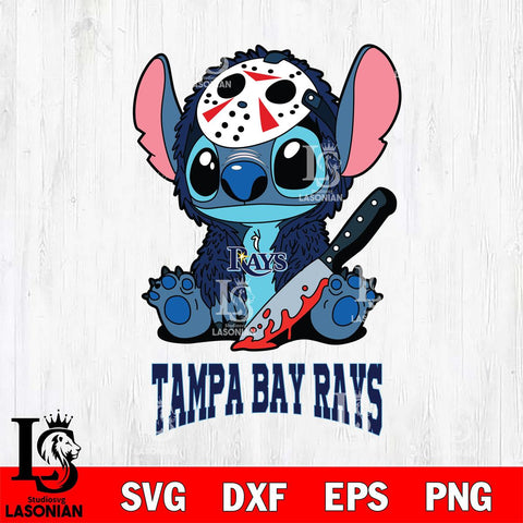 Tampa Bay Rays Stitch Jason Voorhees Svg Eps Dxf Png File, MLB svg, Digital Download, Instant Download