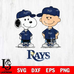 Tampa Bay Rays snoopy and charlie brown baseball Svg Eps Dxf Png File, MLB File Cut,Digital Download,Instant Download,MLB Svg Files