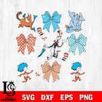 Teacher Coquette Bow svg, Cat In The Hat Svg Eps Dxf Png File, File Cut , Digital Download , Instant Download, Cut Svg Files