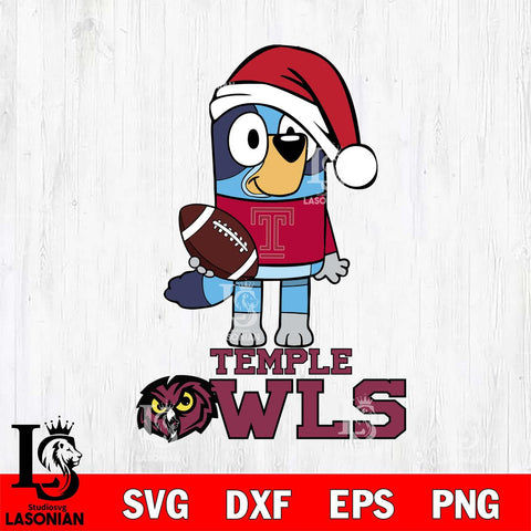 Temple Owls Bluey Christmas Svg Eps Dxf Png File, Digital Download