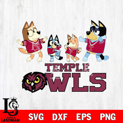 Temple Owls Bluey Dance Squats Svg Eps Dxf Png File, Digital Download, Instant Download