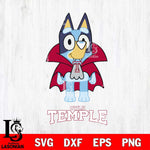 Temple Owls Bluey Dracula Halloween Svg Eps Dxf Png File, Digital Download, Instant Download