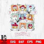 Temple Owls Bluey Halloween Sport Svg Eps Dxf Png File, Digital Download, Instant Download