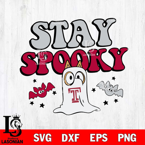 Temple Owls Bluey Halloween Stay Spooky Svg Eps Dxf Png File, Digital Download, Instant Download