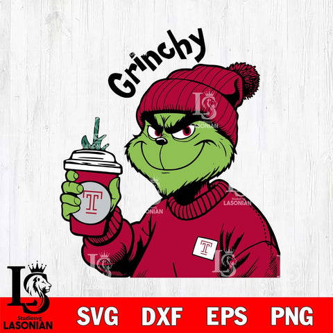 Temple Owls Boujee Grinch 10 Svg Eps Dxf Png File, Digital Download, Instant Download