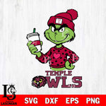 Temple Owls Boujee Grinch Heart Christmas Cut Files Cricut, Svg Dxf Eps Png file, Digital download , Silhouette