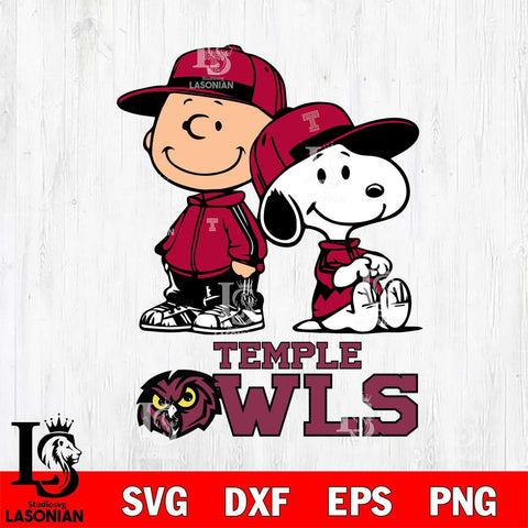 Temple Owls Charlie Brown Snoopy Champions Svg Eps Dxf Png File, NCAA svg , Digital Download , Instant Download, Cricut File