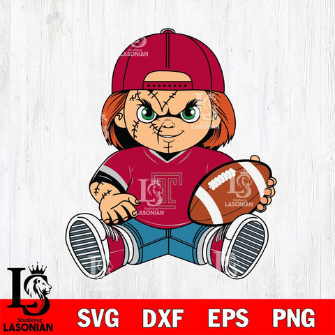 Temple Owls Chucky Horror 3 Svg Eps Dxf Png File, NCAA svg, Digital Download, Instant Download