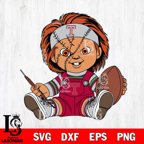 Temple Owls Chucky Horror 9 Svg Eps Dxf Png File, NCAA svg, Digital Download, Instant Download