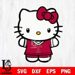 Temple Owls Cute Hello Kitty Football 6 Svg Eps Dxf Png File, NCAA svg, Digital Download, Instant Download