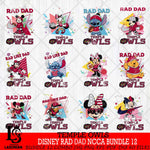 Temple Owls Disney Rad Dad NCAA Bundle 12 SVG DXF EPS PNG FILE, BUNDLE NCAA Disney Father day File Cut,Digital Download,Instant Download,Disney Svg Files