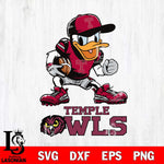 Temple Owls Donal Duck Disney, Svg Eps Dxf Png File, Digital Download