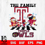 Temple Owls Family Bluey Christmas Svg Eps Dxf Png File, Digital Download