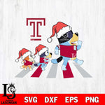 Temple Owls Family Bluey Walking Christmas Svg Eps Dxf Png File, Digital Download, Instant Download