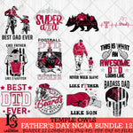 Temple Owls Fathers Day NCAA Bundle 12 Svg Eps Dxf Png File, Digital Download, Instant Download