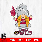 Temple Owls Gnomes Fan Svg Eps Dxf Png File, Digital Download, Instant Download