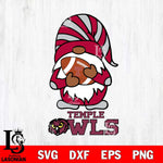 Temple Owls Gnomes Football Svg Eps Dxf Png File, Digital Download, Instant Download
