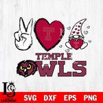 Temple Owls Gnomes Peace & Love Svg Eps Dxf Png File, Digital Download, Instant Download