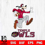 Temple Owls Goofy rugby Sport SVG DXF EPS PNG FILE,NCAA svg ,Football Digital Download,Instant Download, Silhouette