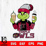 Temple Owls Grinch 2 coffee Svg Eps Dxf Png File, Digital Download, Instant Download