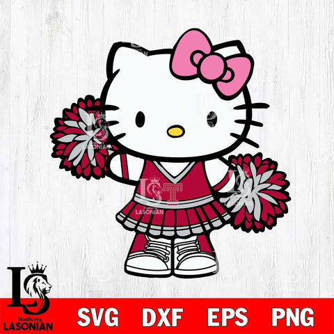 Temple Owls Hello Kitty Cheerleader 11 Svg Eps Dxf Png File, Digital Download, Instant Download