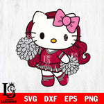 Temple Owls Hello Kitty Cheerleader 7 Svg Eps Dxf Png File, Digital Download, Instant Download