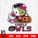 Temple Owls Hello Kitty Horror 10 Svg Eps Dxf Png File, Digital Download
