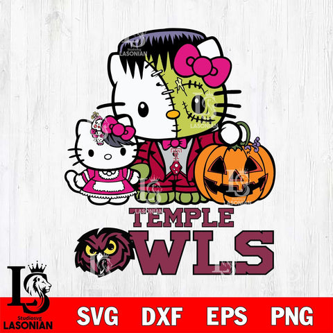 Temple Owls Hello Kitty Horror 10 Svg Eps Dxf Png File, Digital Download