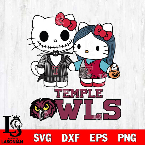 Temple Owls Hello Kitty Horror 11 Svg Eps Dxf Png File, Digital Download