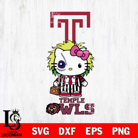Temple Owls Hello Kitty Horror 8 Svg Eps Dxf Png File, Digital Download