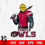 Temple Owls Jason Voorhees 7 Svg Eps Dxf Png File, Digital Download