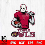 Temple Owls Jason Voorhees 9 Svg Eps Dxf Png File, Digital Download
