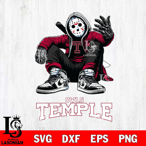 Temple Owls Jason Voorhees Halloween SVG Svg Eps Dxf Png File, Digital Download, Instant Download