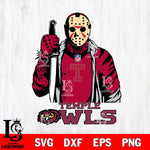 Temple Owls Jason Voorhees Horror 3 Svg Eps Dxf Png File, NCAA svg, Digital Download, Instant Download
