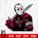 Temple Owls Jason Voorhees Horror 7 Svg Eps Dxf Png File, NCAA svg, Digital Download, Instant Download
