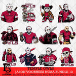 Temple Owls Jason Voorhees Horror Bundle 12 SVG Eps Dxf Png File, bundle NCAA svg, Digital Download, Instant Download