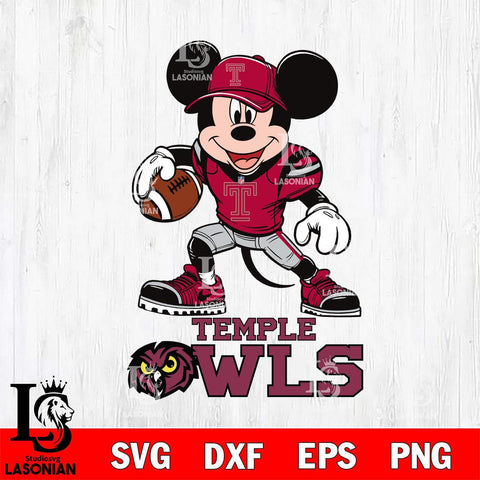 Temple Owls Mikey Mouse Disney, Svg Eps Dxf Png File, Digital Download