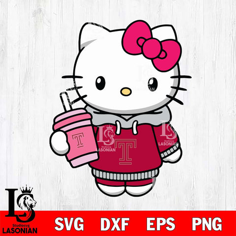 Temple Owls Pretty Hello Kitty Svg Eps Dxf Png File, Digital Download, Instant Download