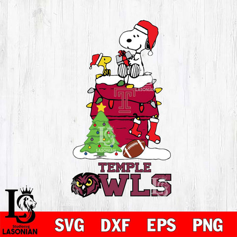 Temple Owls Snoopy Sport 11 Svg Eps Dxf Png File, Digital Download