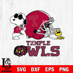 Temple Owls Snoopy Sport 2 Svg Eps Dxf Png File, Digital Download